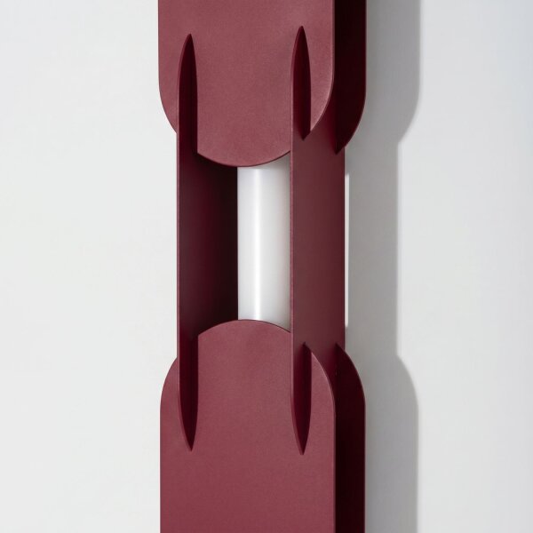 LED Wandlampe dimmbar Push-DIM Burgund 4000K H:91 cm