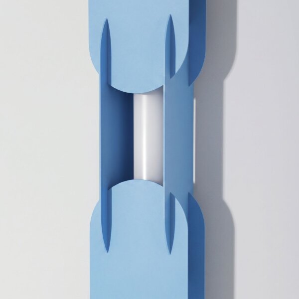 LED Wandleuchte dimmbar Push-DIM Hellblau 4000K H:91 cm