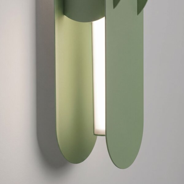 LED Wandleuchte dimmbar Push-DIM Olivgrün 4000K H:91 cm