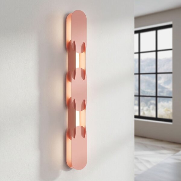 LED Wandlampe dimmbar Push-DIM Pfirsich 4000K H:91 cm