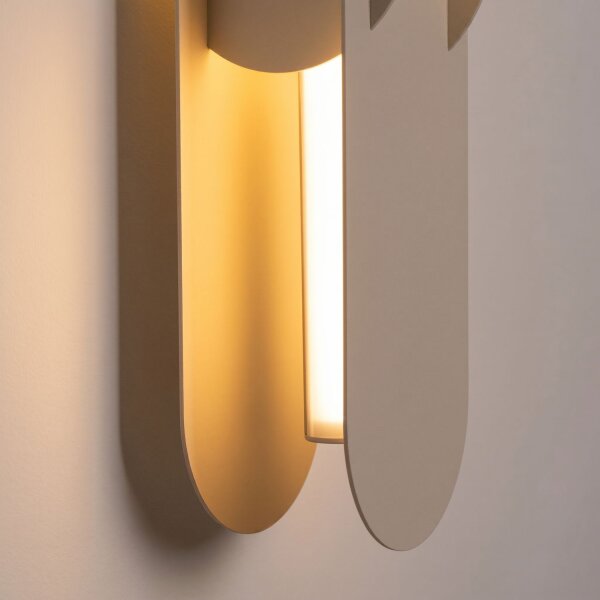 LED Wandlampe dimmbar Push-DIM Taupe 3000K H:91 cm
