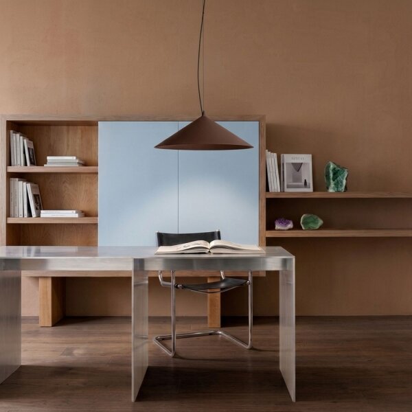 LED Hängelampe TRIAC dimmbar Beige 4000K rund Ø50 cm