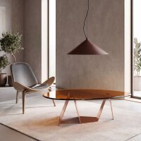 LED Hängelampe TRIAC dimmbar Beige 4000K rund...