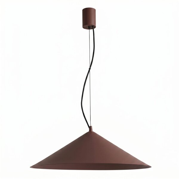 LED Pendelleuchte TRIAC dimmbar Braun 3000K Ø50 cm rund
