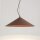 LED Pendelleuchte TRIAC dimmbar Braun 3000K Ø50 cm rund