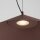 LED Pendelleuchte TRIAC dimmbar Braun 3000K Ø50 cm rund