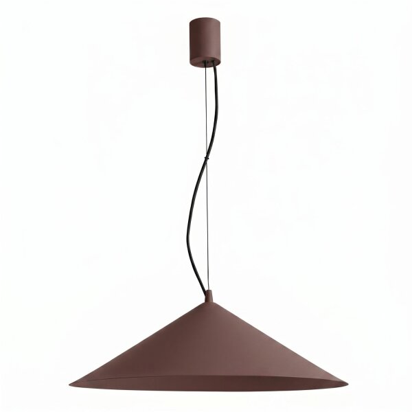 LED Hängelampe TRIAC dimmbar Braun 4000K Ø50 cm rund