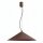 LED Hängelampe TRIAC dimmbar Braun 4000K Ø50 cm rund