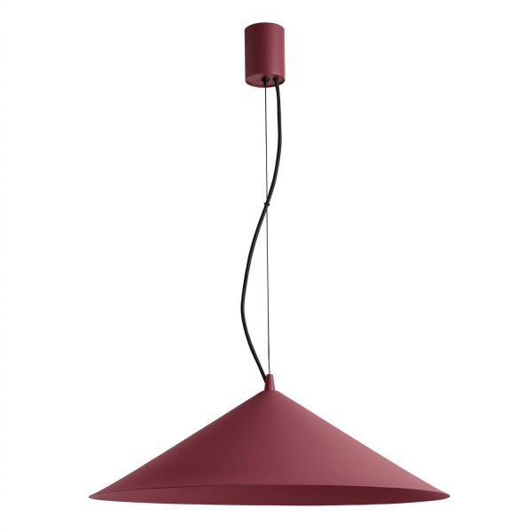 LED Hängelampe TRIAC dimmbar Burgund 3000K Ø50 cm rund