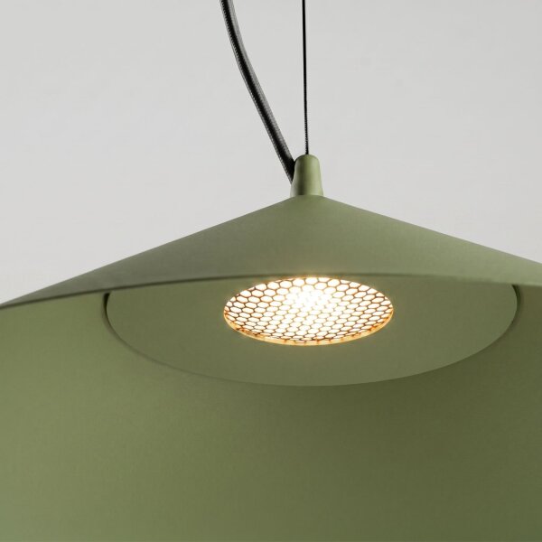 LED Pendelleuchte TRIAC dimmbar Olivgrün 3000K Ø50 cm