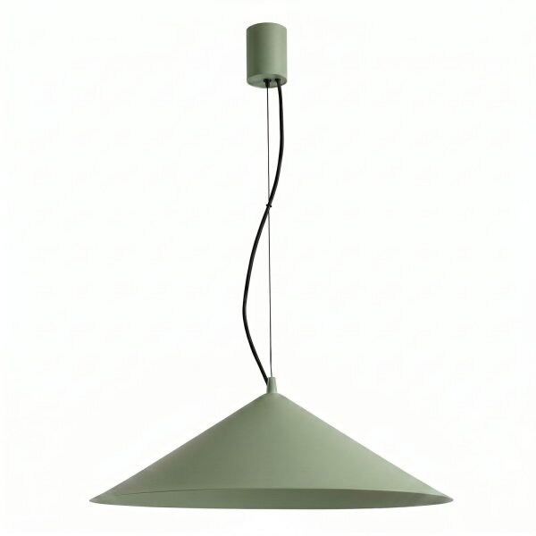 LED Hängelampe TRIAC dimmbar Olivgrün 4000K rund Ø50 cm