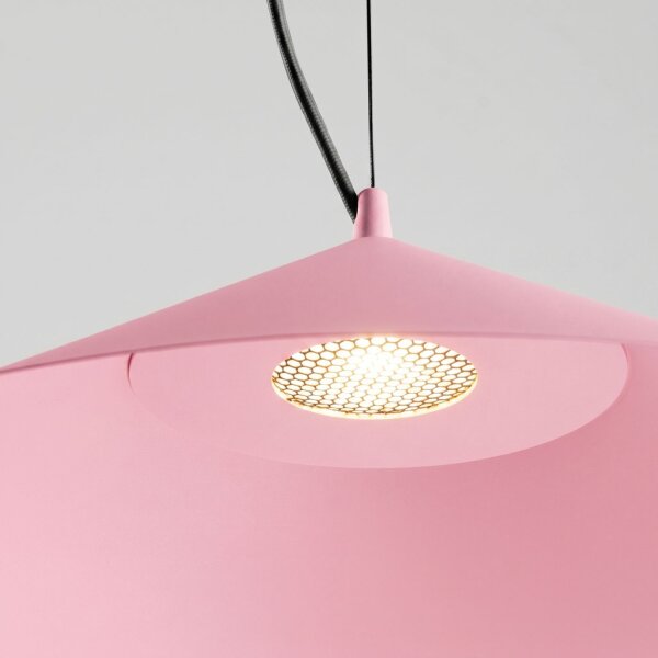 LED Pendelleuchte TRIAC dimmbar Pink Stahl 3000K Ø50 cm