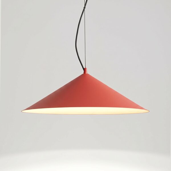 LED Hängelampe TRIAC dimmbar Rot 3000K Ø50 cm Modern