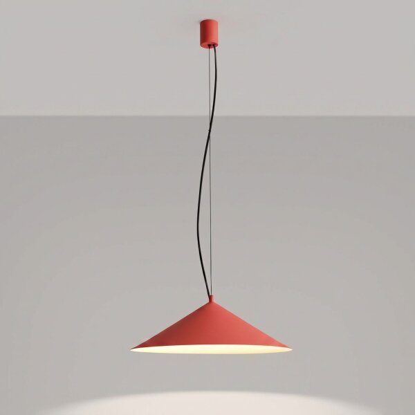 LED Hängelampe TRIAC dimmbar Rot 3000K Ø50 cm Modern
