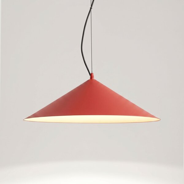 LED Pendelleuchte TRIAC dimmbar Rot 4000K Ø50 cm rund
