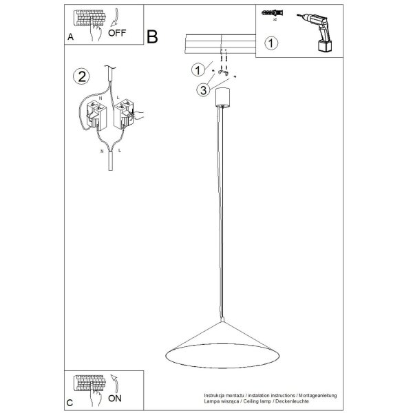 LED Pendelleuchte TRIAC dimmbar Rot 4000K Ø50 cm rund