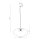 LED Pendelleuchte TRIAC dimmbar Rot 4000K Ø50 cm rund