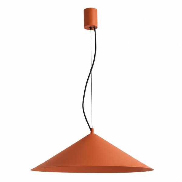 LED Pendelleuchte TRIAC dimmbar Ockerrot 3000K Ø50 cm