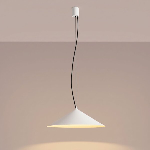 LED Pendelleuchte TRIAC dimmbar Weiß 3000K rund Ø50 cm