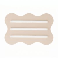 Deckenleuchte Beige S14d 3-flammig L:66 cm dekorativ