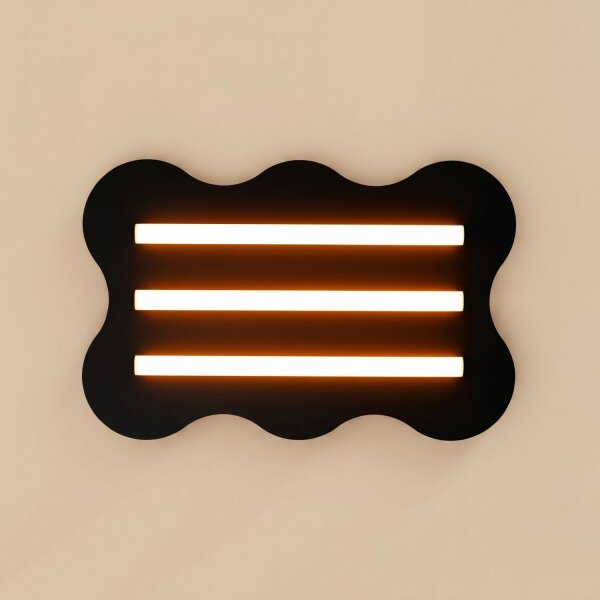 Deckenlampe Schwarz S14d 3-flammig L:66 cm dekorativ