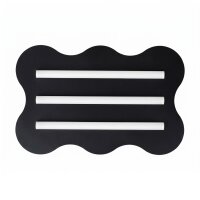 Deckenlampe Schwarz S14d 3-flammig L:66 cm dekorativ