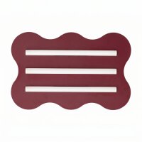 Deckenlampe Burgund S14d 3-flammig L:66 cm dekorativ