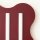 Deckenlampe Burgund S14d 3-flammig L:66 cm dekorativ