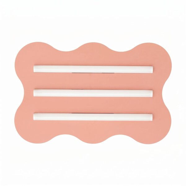 Deckenlampe Pfirsich S14d 3-flammig L:66 cm dekorativ