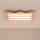 Deckenlampe Pfirsich S14d 3-flammig L:66 cm dekorativ
