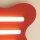 Deckenlampe Rot Modern S14d 3-flammig L:66 cm dekorativ