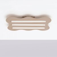 Deckenlampe Taupe S14d 3-flammig L:66 cm dekorativ
