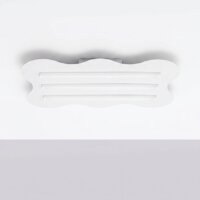 Deckenlampe Modern Metall Weiß S14d 3-flammig L:66 cm