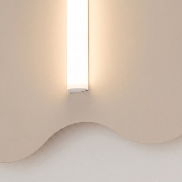 Wandleuchte Stahl Beige Modern S14d H:66 cm dekorativ
