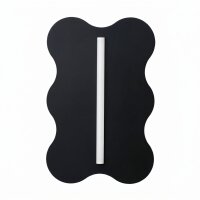 Wandlampe Modern Stahl Schwarz S14d H:66 cm dekorativ