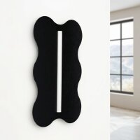 Wandlampe Modern Stahl Schwarz S14d H:66 cm dekorativ