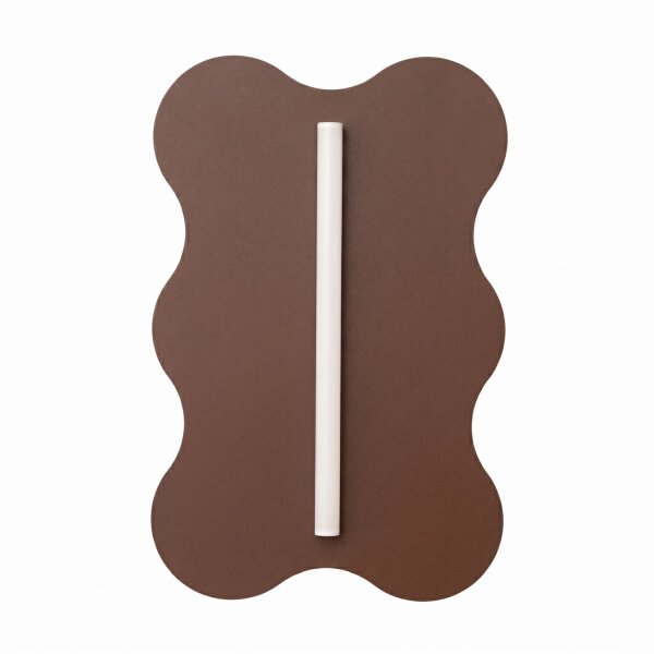 Wandleuchte Stahl Braun Modern S14d H:66 cm dekorativ