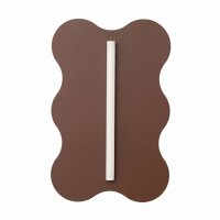 Wandleuchte Stahl Braun Modern S14d H:66 cm dekorativ