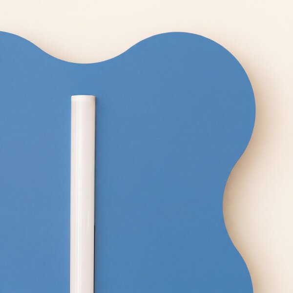 Wandlampe Hellblau Stahl Modern S14d H:66 cm dekorativ