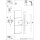 Wandlampe Hellblau Stahl Modern S14d H:66 cm dekorativ