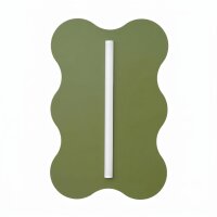 Wandlampe Stahl Olivgr&uuml;n Modern S14d H:66 cm dekorativ