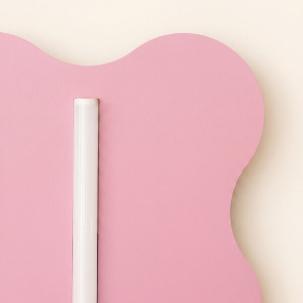 Wandlampe Stahl Pink S14d H:66 cm Modern dekorativ