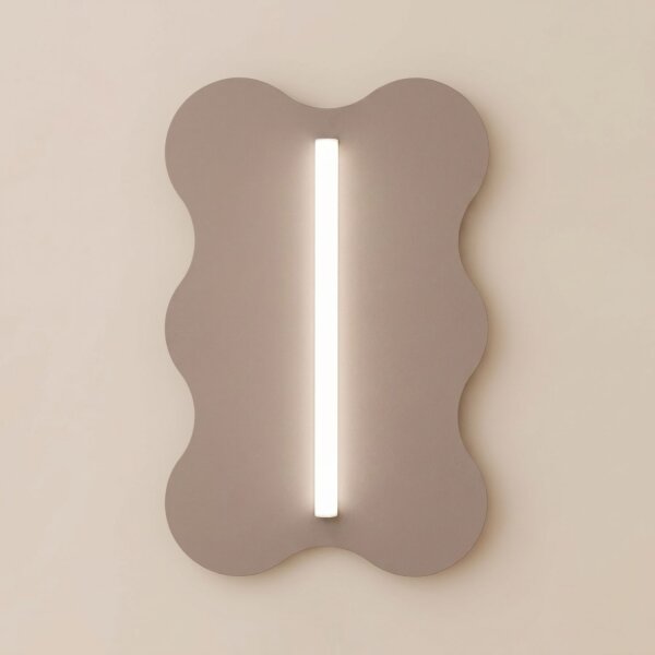 Wandlampe Taupe S14d H:66 cm wohnlich dekorativ