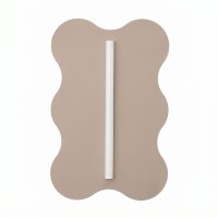 Wandlampe Taupe S14d H:66 cm wohnlich dekorativ