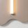 Wandlampe Taupe S14d H:66 cm wohnlich dekorativ