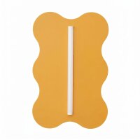 Wandleuchte Gelb Stahl S14d H:66 cm wohnlich dekorativ