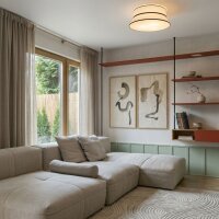 Deckenlampe Pergament Weiß E27 3-flammig B:60 cm...
