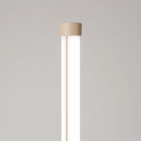 LED Stehlampe Beige dimmbar 4000K H:150 cm Ø3,5 cm rund