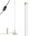 LED Stehlampe Beige dimmbar 4000K H:150 cm Ø3,5 cm rund