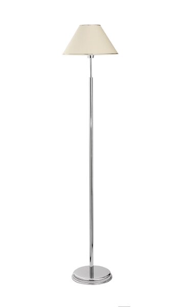 Lampadaire SELUSSA Blanc Chrome 165cm Salon